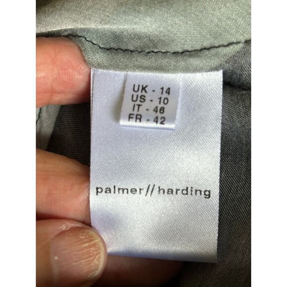 Palmer//Harding black/green graphic maxidress, 10, flowy, layered, artsy, wacky - Picture 8 of 8